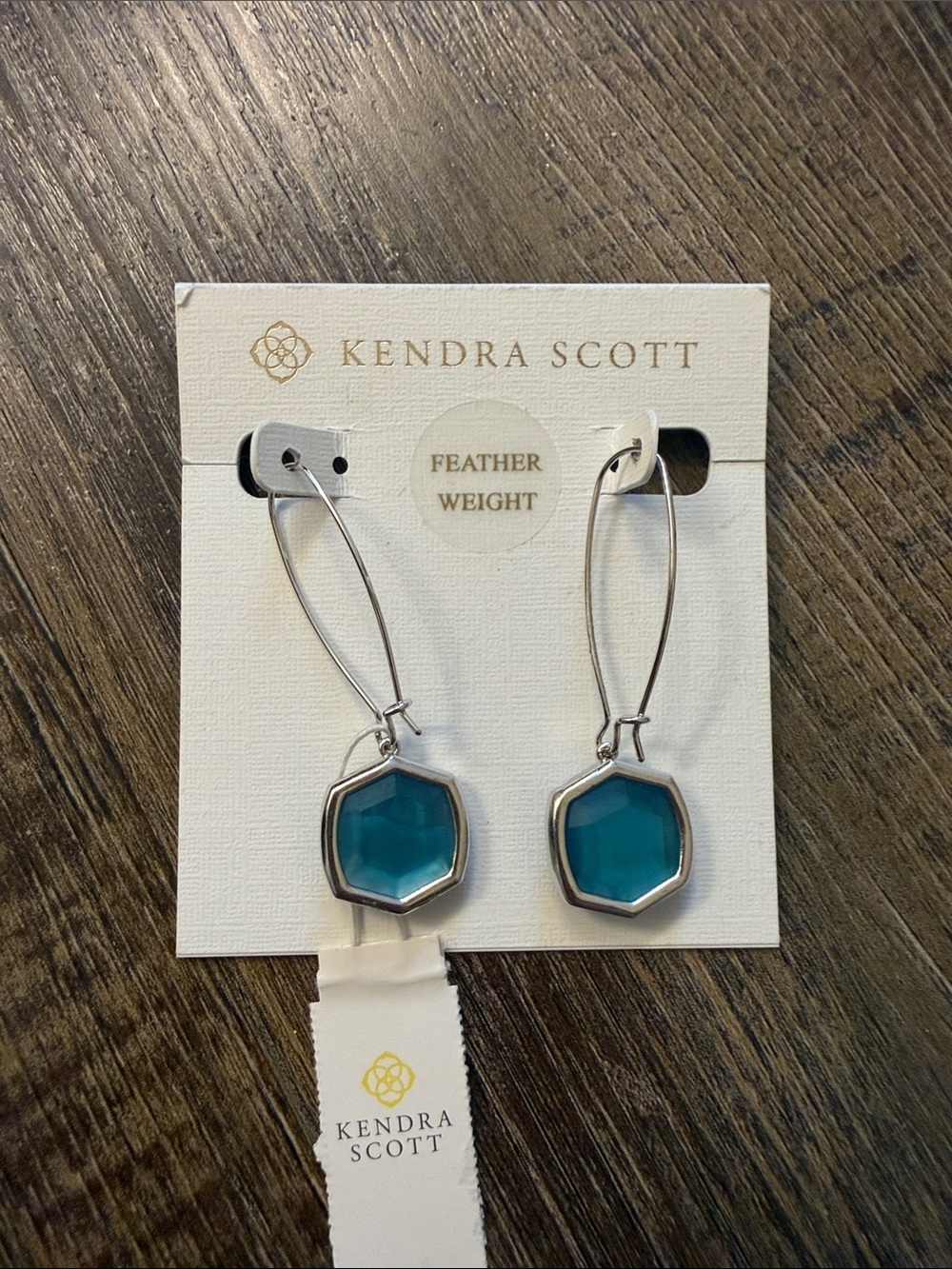 NWT - Kendra Scott - Blue and Silver Earrings